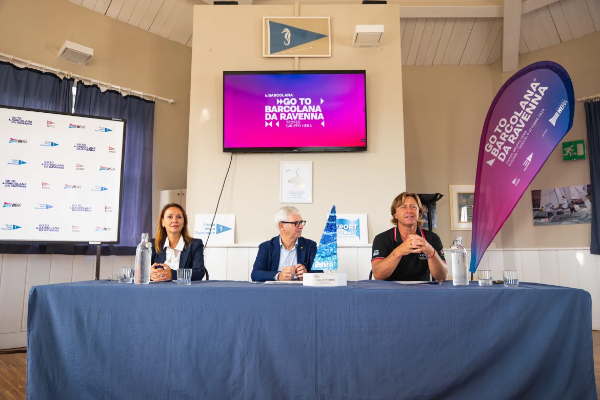 go to barcolana da ravenna isabella malagoli, giovanni ceccarelli e dean bassi (da sx) ph press